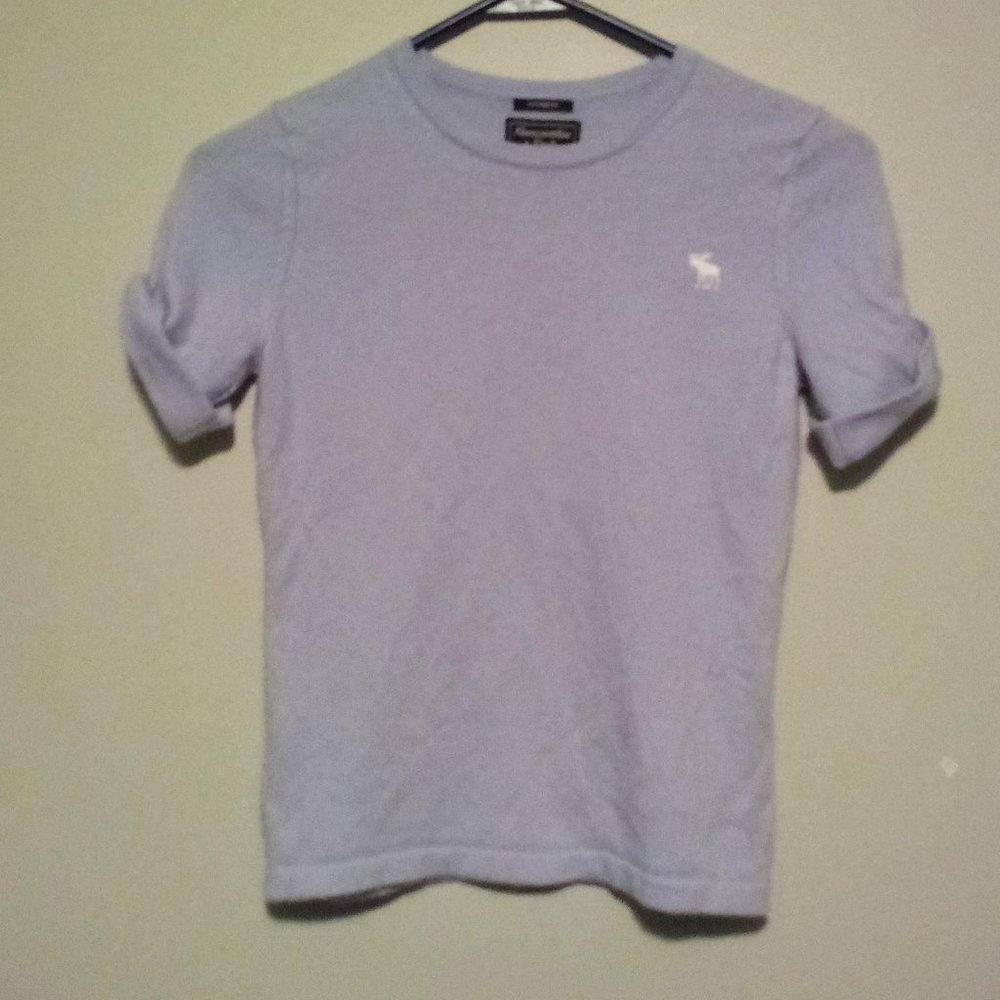 ABERCROMBIE & FITCH S/S 100%CASHMERE TOP